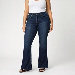 Kut from the Kloth Dark Blue Boot Cut Jeans-size 16